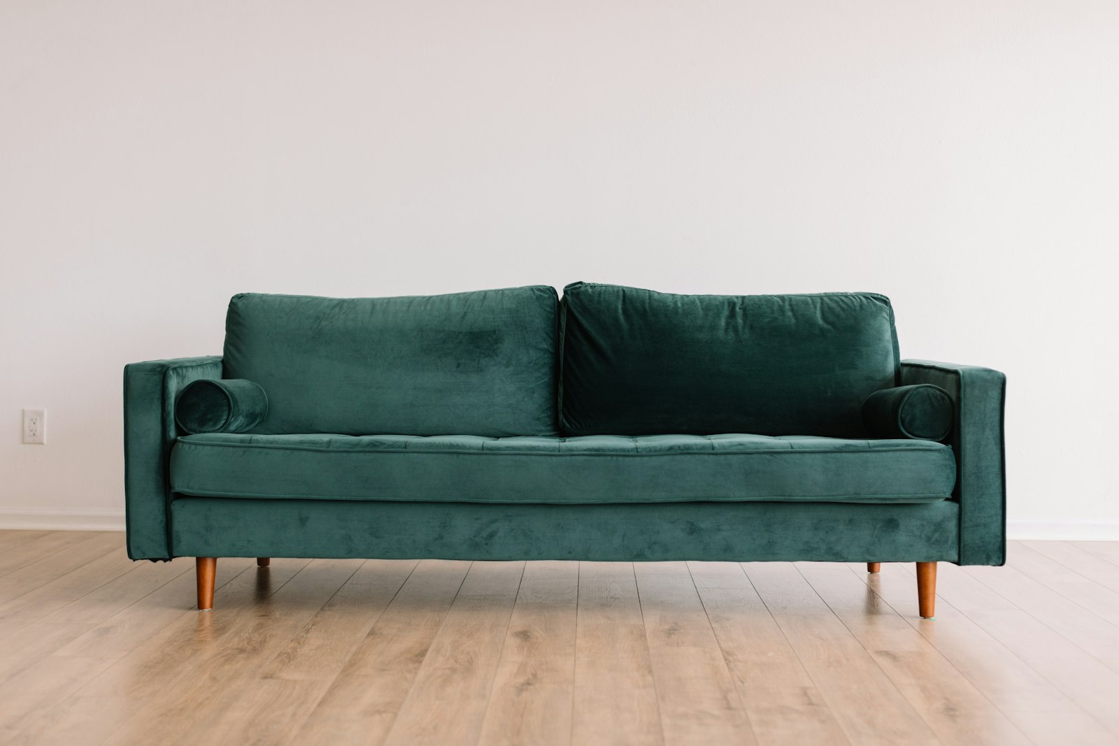 Assembled sofa in a living room